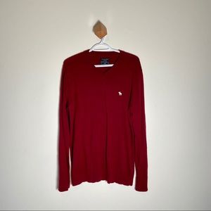 Abercrombie & Fitch V-Neck Merino Wool Sweater